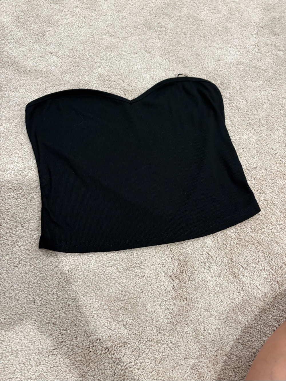 Strapless Black Tube Top